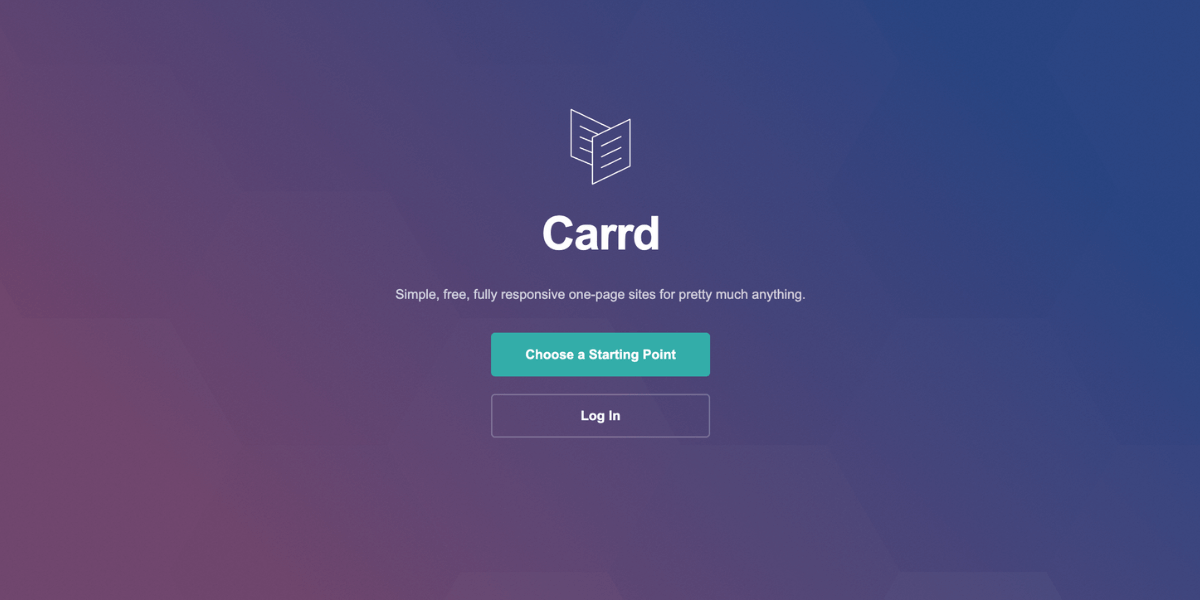Carrd - WordPress alternative